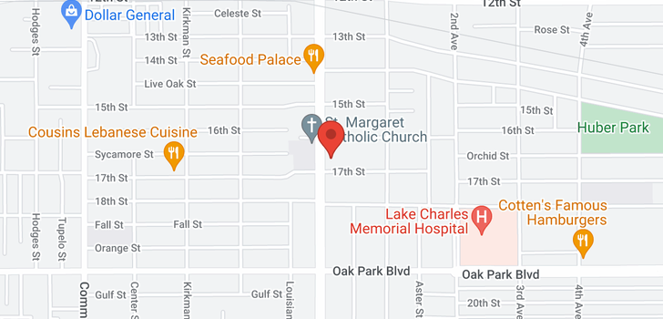 map of 2515 Enterprise Boulevard Lake Charles LA 70601